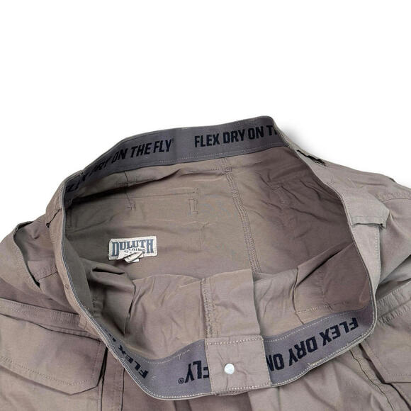 Duluth Trading Flex Dry Work Pants 42x28 Cargo Utility Khaki Relax Outdoor Hike - Picture 5 of 11